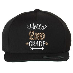 Hello 2nd Grade Cute Leopard Heart Wool Snapback Cap