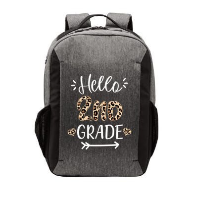 Hello 2nd Grade Cute Leopard Heart Vector Backpack