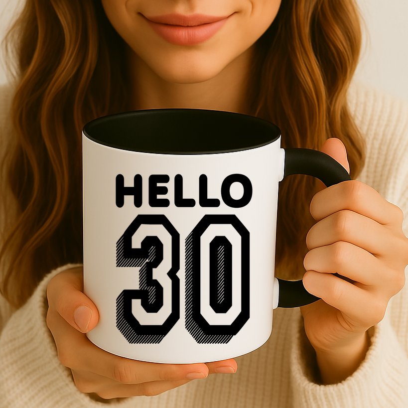 Hello 30 Funny 30th Birthday Mug