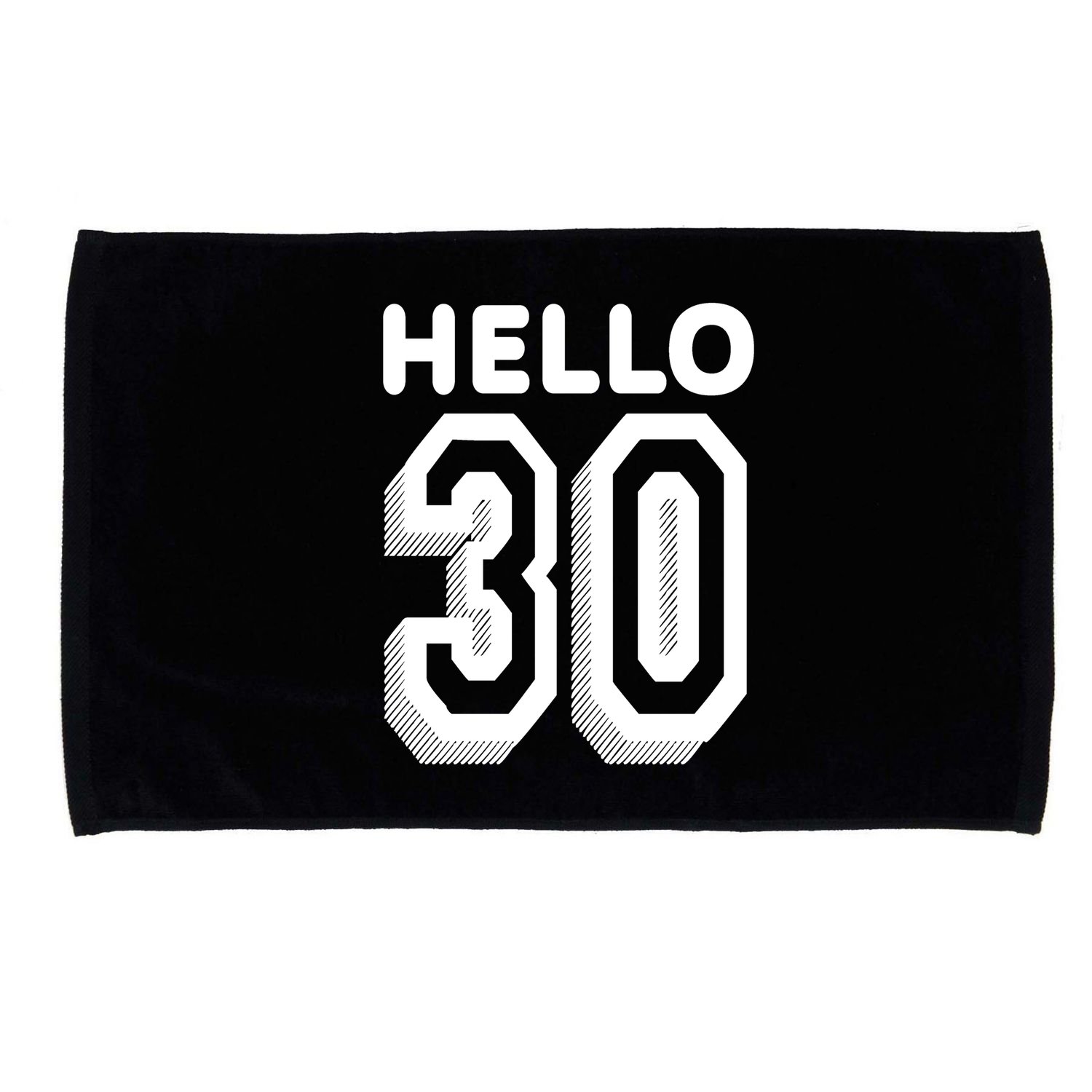 Hello 30 Funny 30th Birthday Microfiber Hand Towel