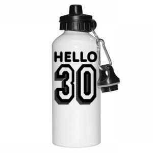 Hello 30 Funny 30th Birthday Aluminum Water Bottle