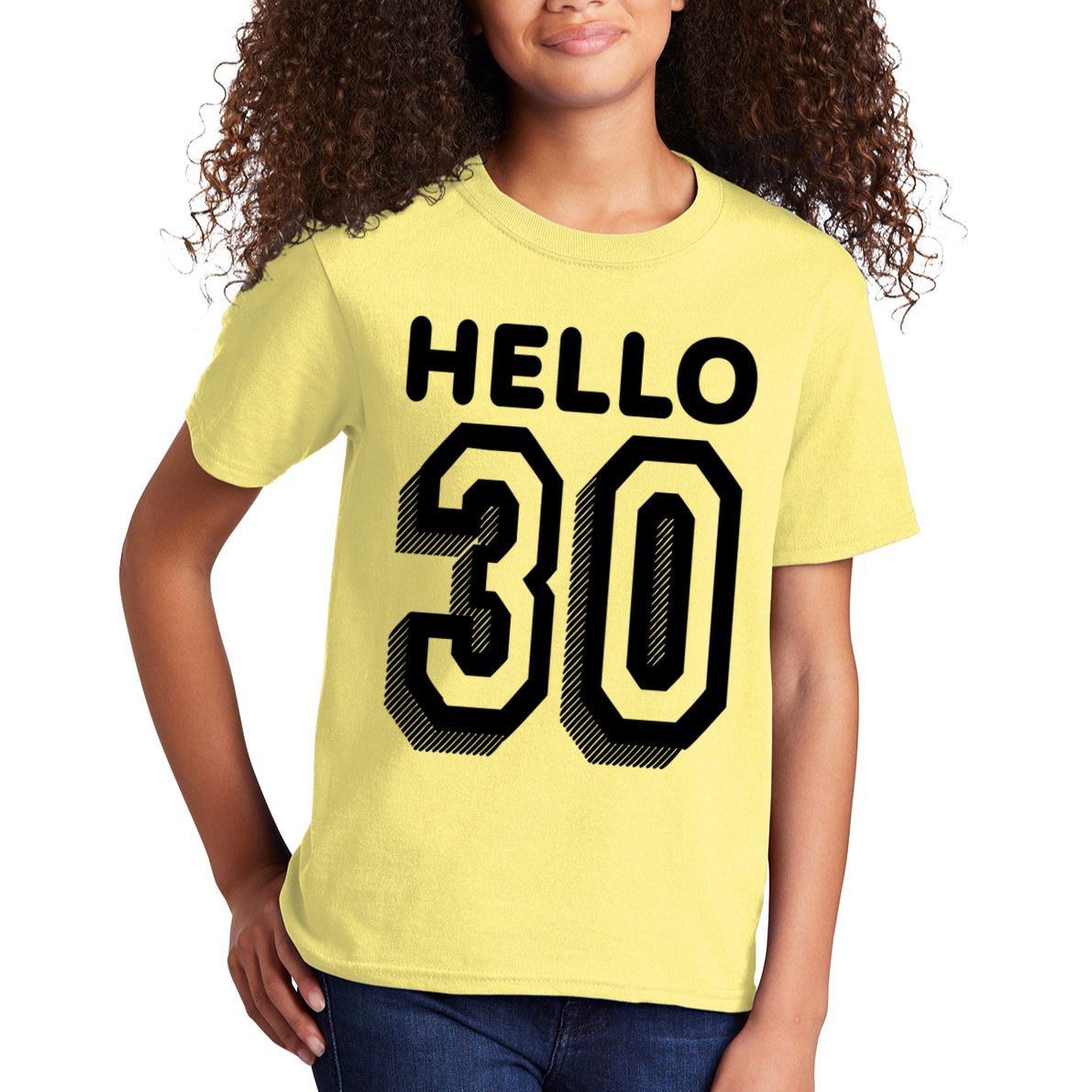 Hello 30 Funny 30th Birthday Kids T-Shirt
