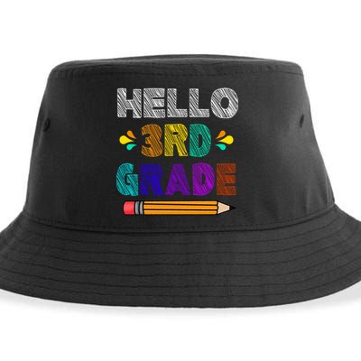 Hello 3rd Grade Sustainable Bucket Hat