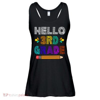 Hello 3rd Grade Ladies Essential Flowy Tank