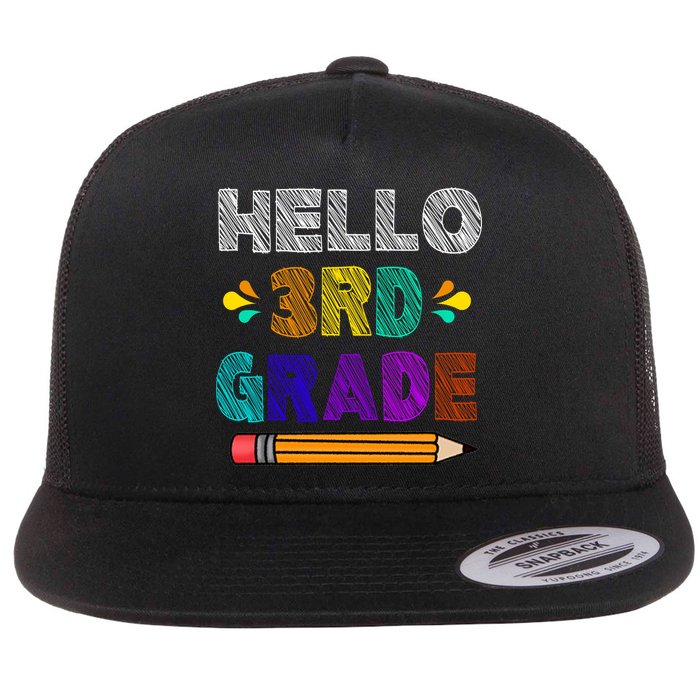 Hello 3rd Grade Flatbill Hat