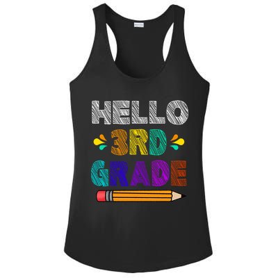 Hello 3rd Grade Ladies PosiCharge Competitor Racerback Tank