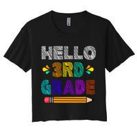 Hello 3rd Grade Women's Crop Top Tee