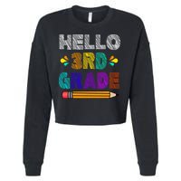 Hello 3rd Grade Cropped Pullover Crew