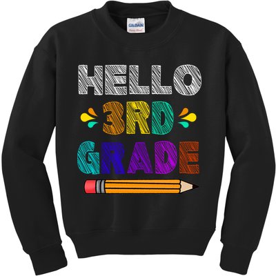 Hello 3rd Grade Kids Sweatshirt