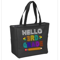 Hello 3rd Grade Zip Tote Bag
