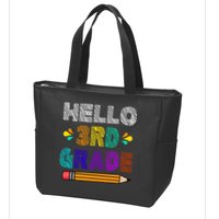 Hello 3rd Grade Zip Tote Bag