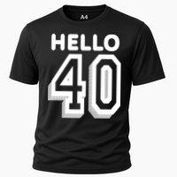 Hello 40 Funny 40th Birthday Cooling Performance Crew T-Shirt