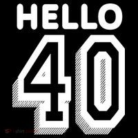 Hello 40 Funny 40th Birthday 16 in Basic Backpack