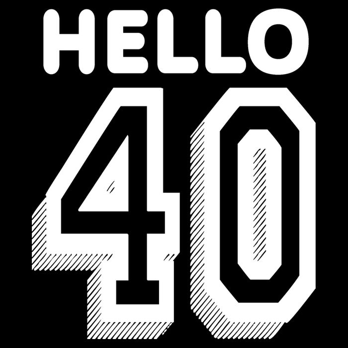 Hello 40 Funny 40th Birthday Cooling Performance Long Sleeve Crew