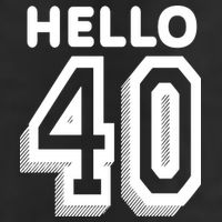 Hello 40 Funny 40th Birthday Golf Towel