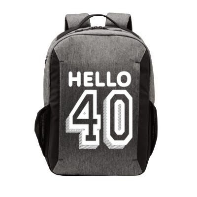 Hello 40 Funny 40th Birthday Vector Backpack