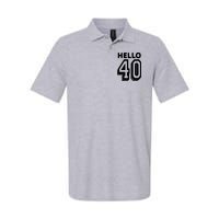 Hello 40 Funny 40th Birthday Polo
