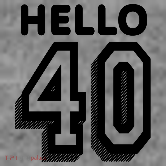 Hello 40 Funny 40th Birthday Premium T-Shirt