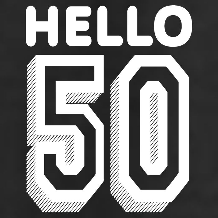 Hello 50 Funny 50th Birthday Cool Comfort Performance Bucket Hat
