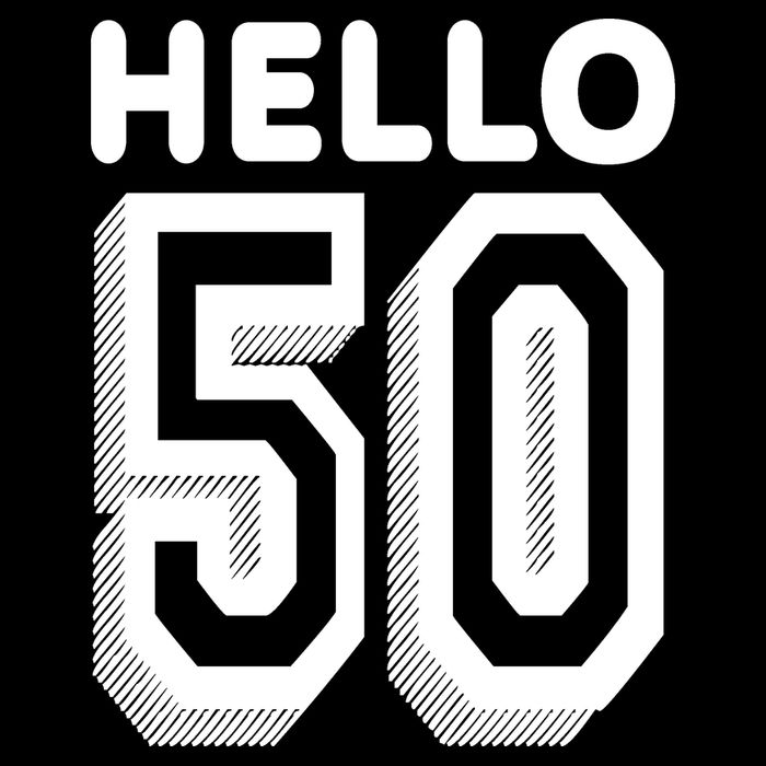 Hello 50 Funny 50th Birthday Performance Shirt