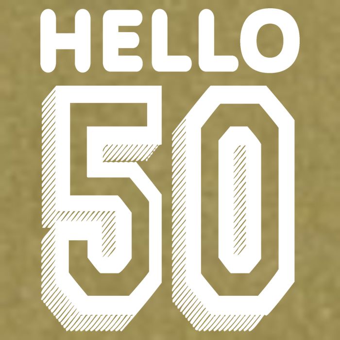 Hello 50 Funny 50th Birthday Garment-Dyed Women's Muscle Tee