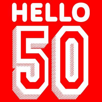 Hello 50 Funny 50th Birthday T-Shirt