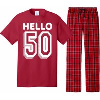 Hello 50 Funny 50th Birthday Pajama Set