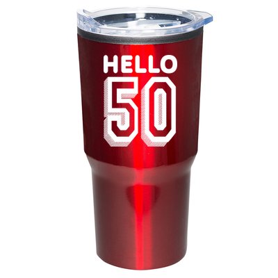 Hello 50 Funny 50th Birthday Tumbler