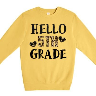 Hello 5th Grade Premium Crewneck Sweatshirt