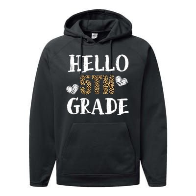 Hello 5th Grade Performance Fleece Hoodie