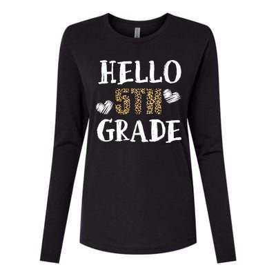 Hello 5th Grade Womens Cotton Relaxed Long Sleeve T-Shirt