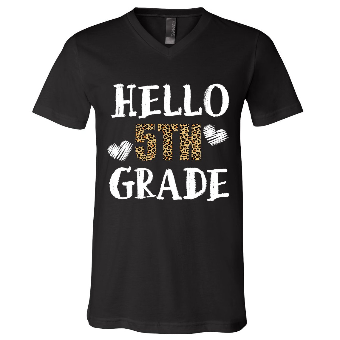 Hello 5th Grade V-Neck T-Shirt