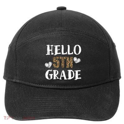 Hello 5th Grade 7-Panel Snapback Hat
