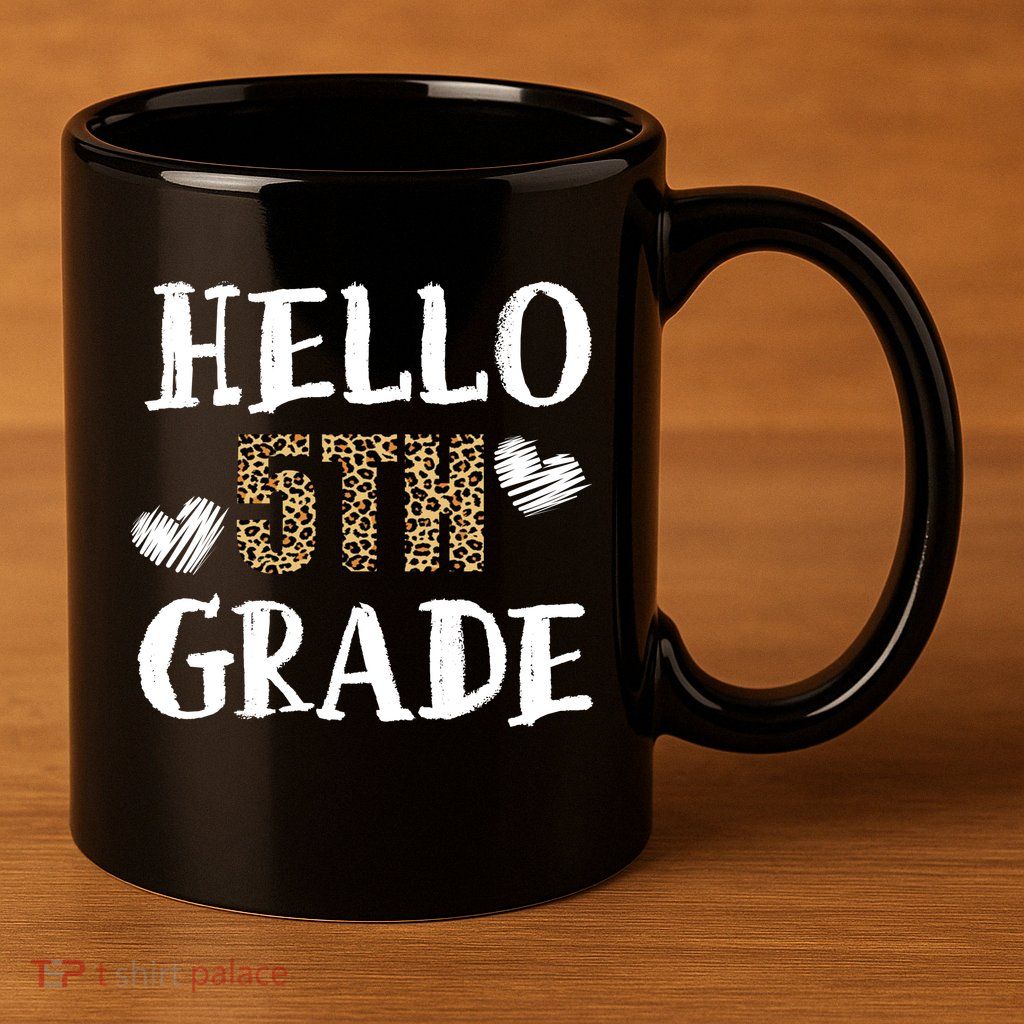 Hello 5th Grade 11oz C Handle Ceramic Mug