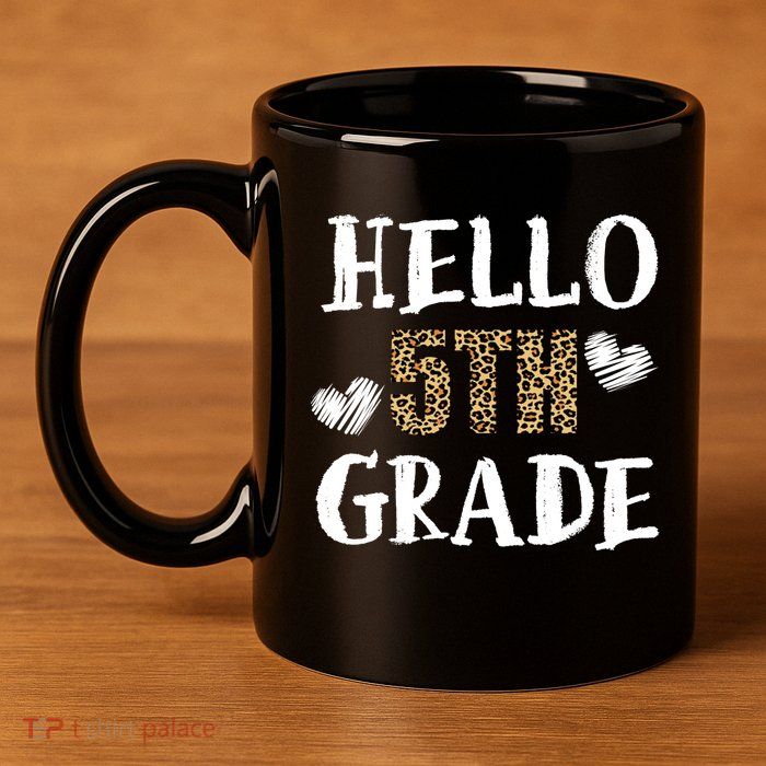 Hello 5th Grade 11oz C Handle Ceramic Mug
