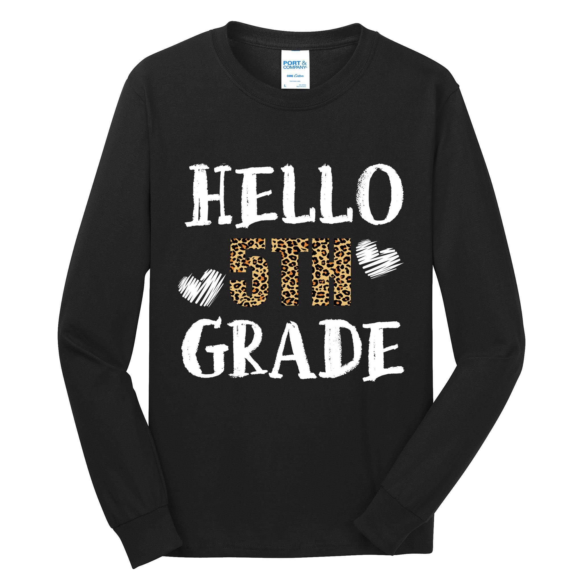 Hello 5th Grade Tall Long Sleeve T-Shirt