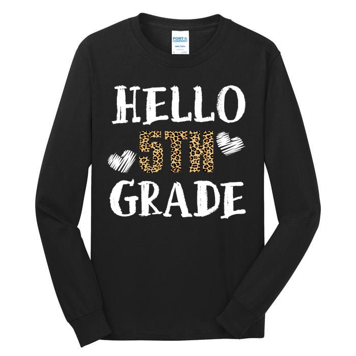 Hello 5th Grade Tall Long Sleeve T-Shirt