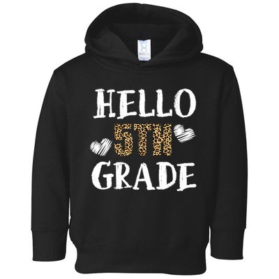 Hello 5th Grade Toddler Hoodie
