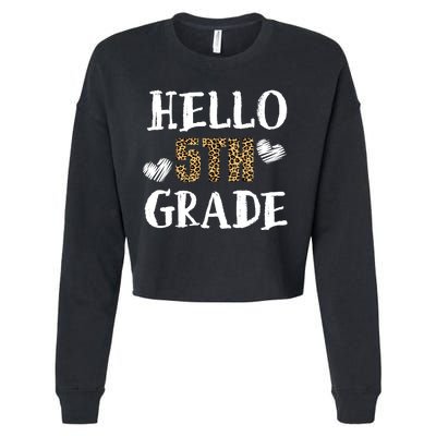 Hello 5th Grade Cropped Pullover Crew