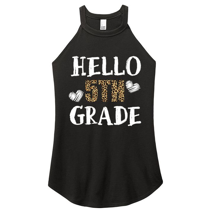 Hello 5th Grade Women's Perfect Tri Rocker Tank