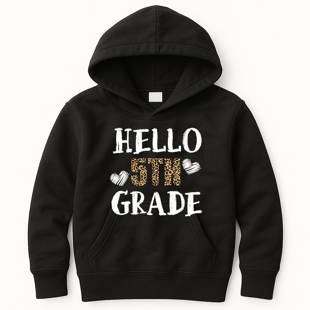 Hello 5th Grade Kids Hoodie