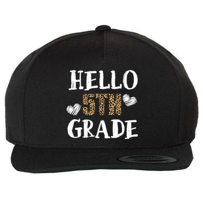 Hello 5th Grade Wool Snapback Cap