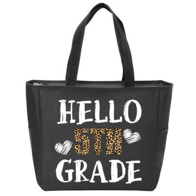 Hello 5th Grade Zip Tote Bag