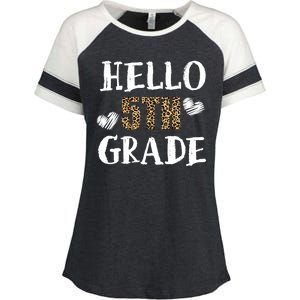 Hello 5th Grade Enza Ladies Jersey Colorblock Tee