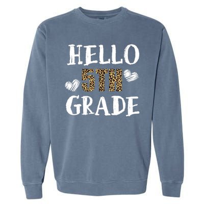 Hello 5th Grade Garment-Dyed Sweatshirt