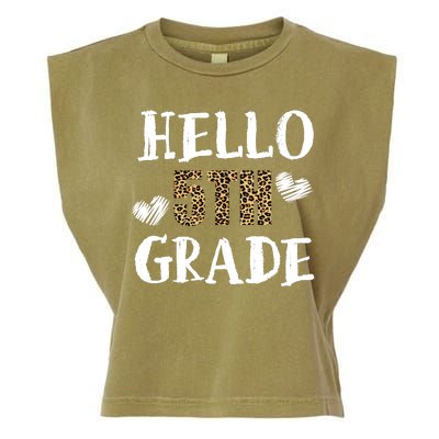 Hello 5th Grade Garment-Dyed Women's Muscle Tee