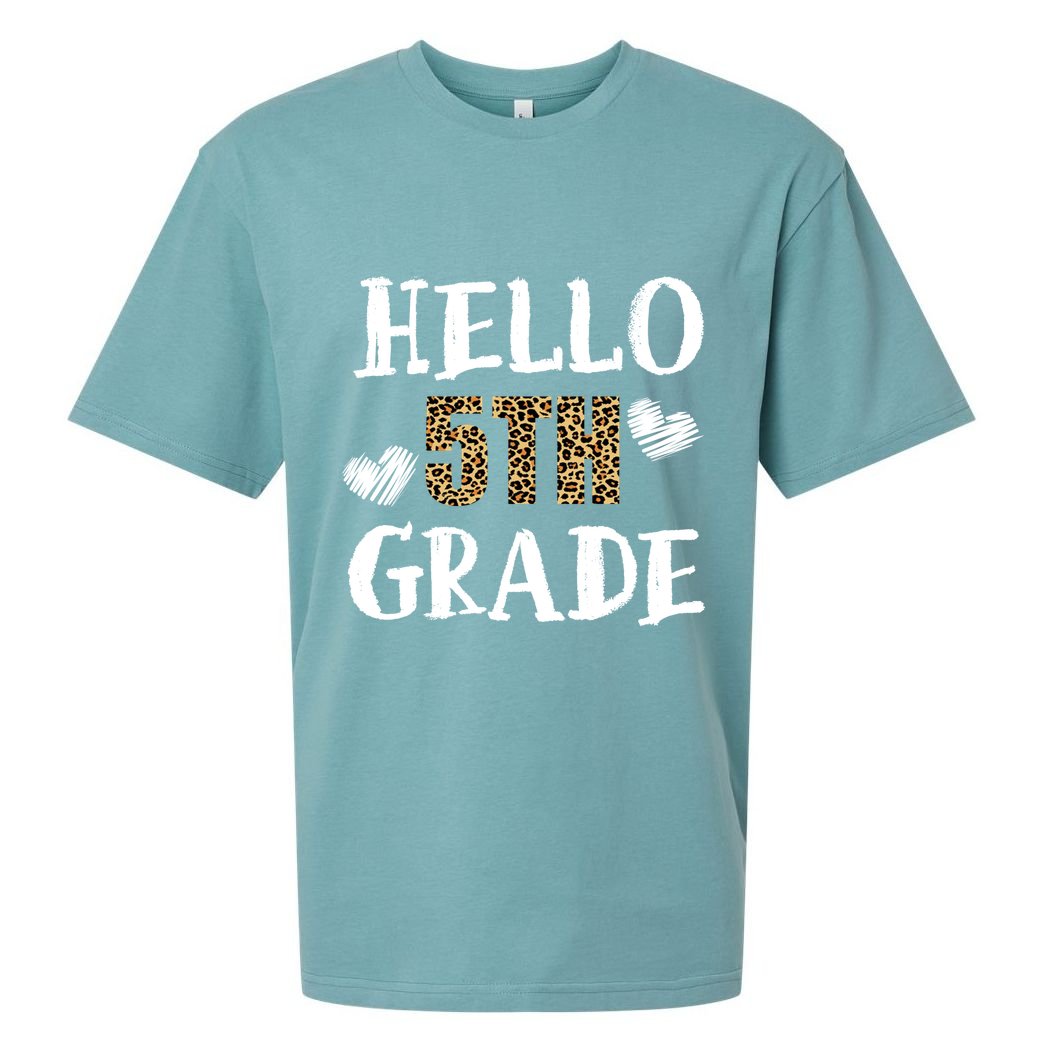 Hello 5th Grade Sueded Cloud Jersey T-Shirt