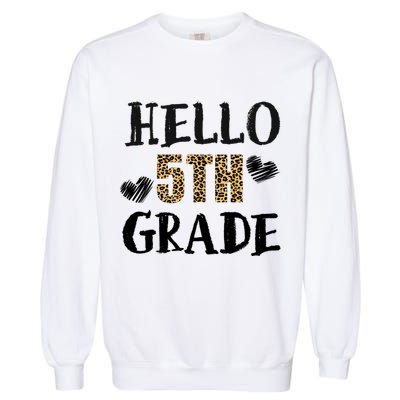 Hello 5th Grade Garment-Dyed Sweatshirt