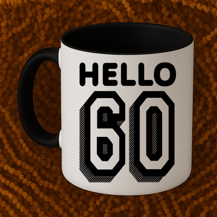 Hello 60 Funny 60th Birthday Mug