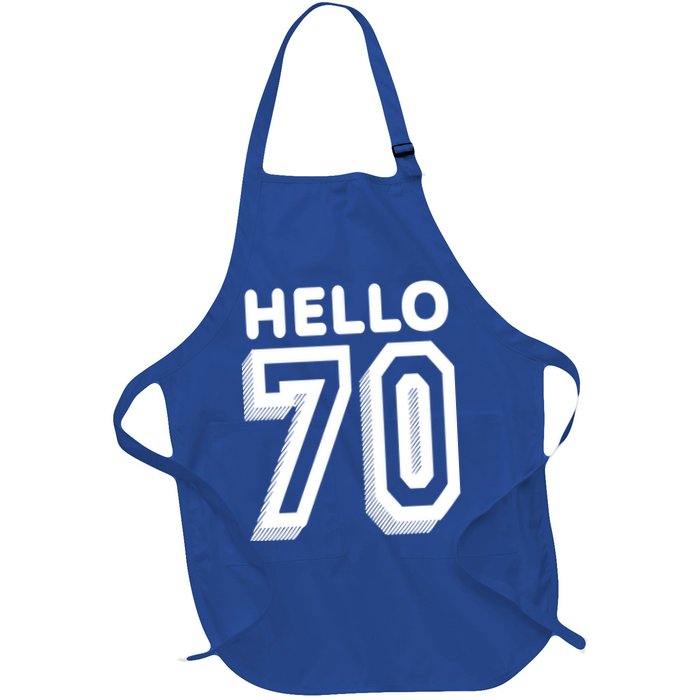Hello 70 Funny 70th Birthday Apron